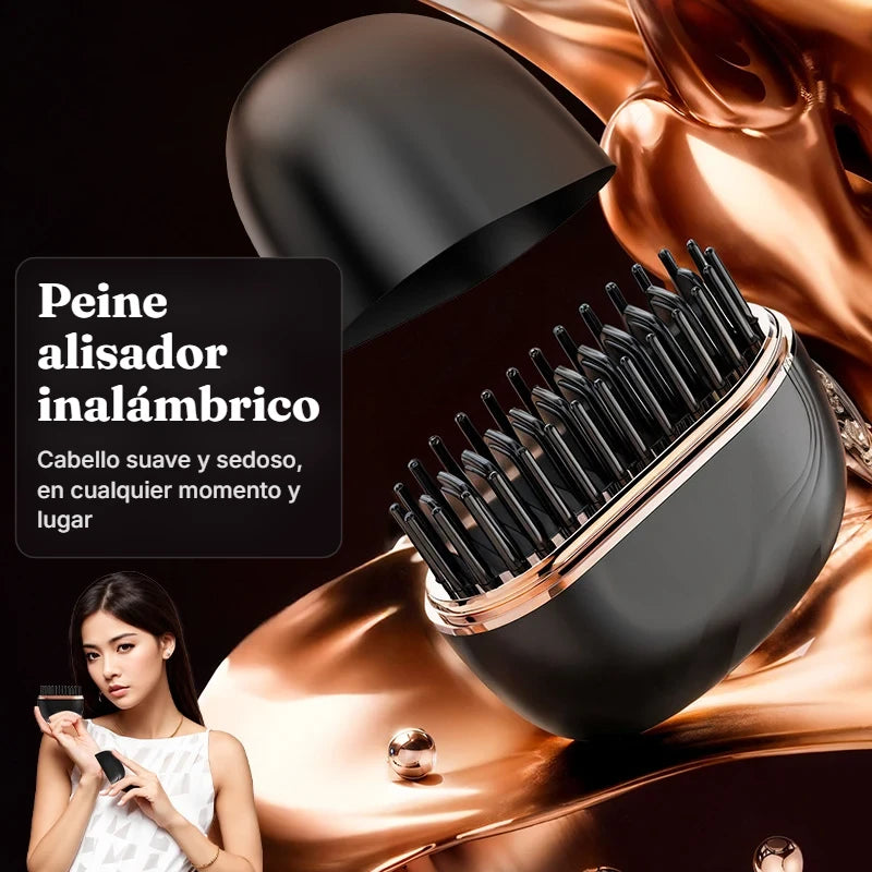 Peine alisador inalámbrico para un cabello suave y sedoso